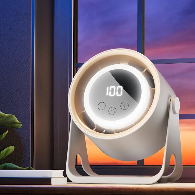 Portable USB Fan LCD Display