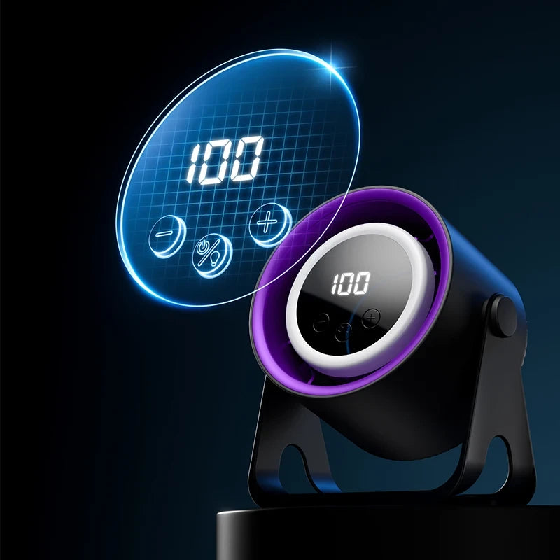 Portable USB Fan LCD Display
